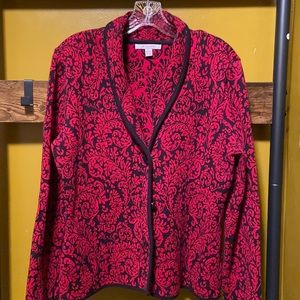 Jacket red and black